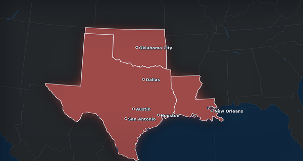 Texas Oil Patch, 1981 map